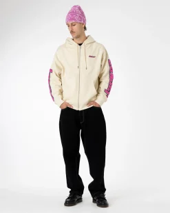 Sweats|JACKER ABSOLEM ZIPPED HOODIE - BEIGE