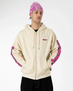 Sweats|JACKER ABSOLEM ZIPPED HOODIE - BEIGE