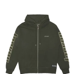 Sweats|JACKER ABSOLEM ZIPPED HOODIE - GREEN