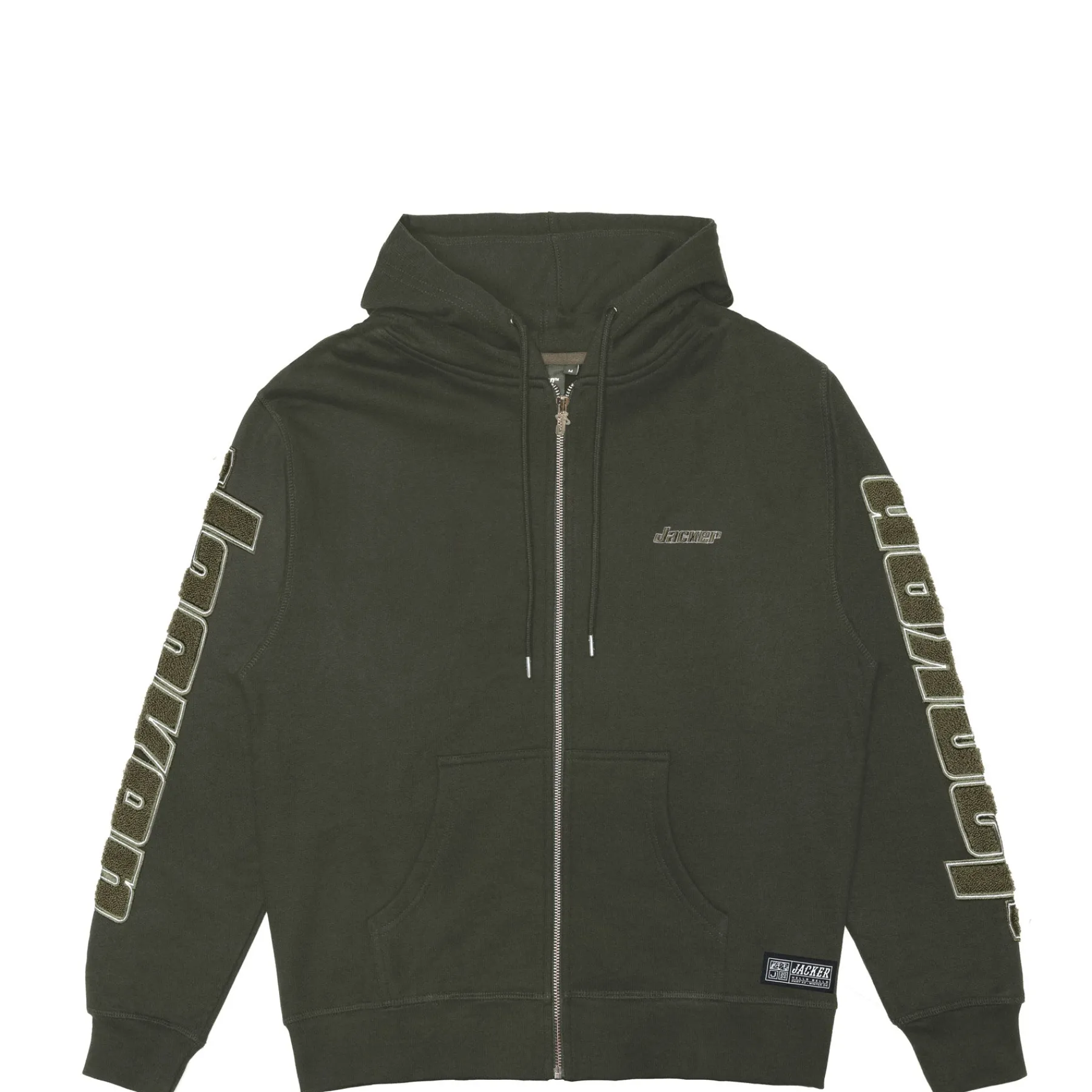 Sweats|JACKER ABSOLEM ZIPPED HOODIE - GREEN