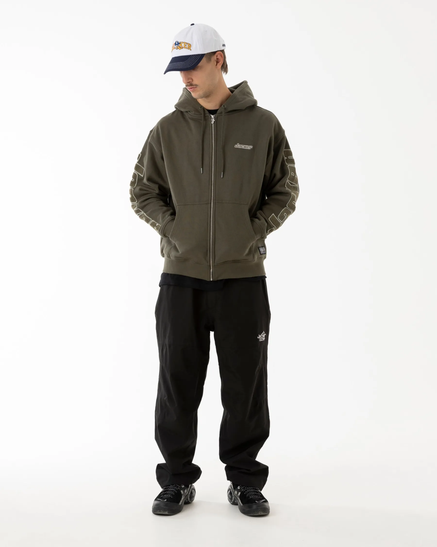 Sweats|JACKER ABSOLEM ZIPPED HOODIE - GREEN