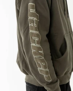 Sweats|JACKER ABSOLEM ZIPPED HOODIE - GREEN