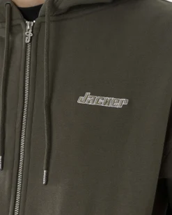 Sweats|JACKER ABSOLEM ZIPPED HOODIE - GREEN