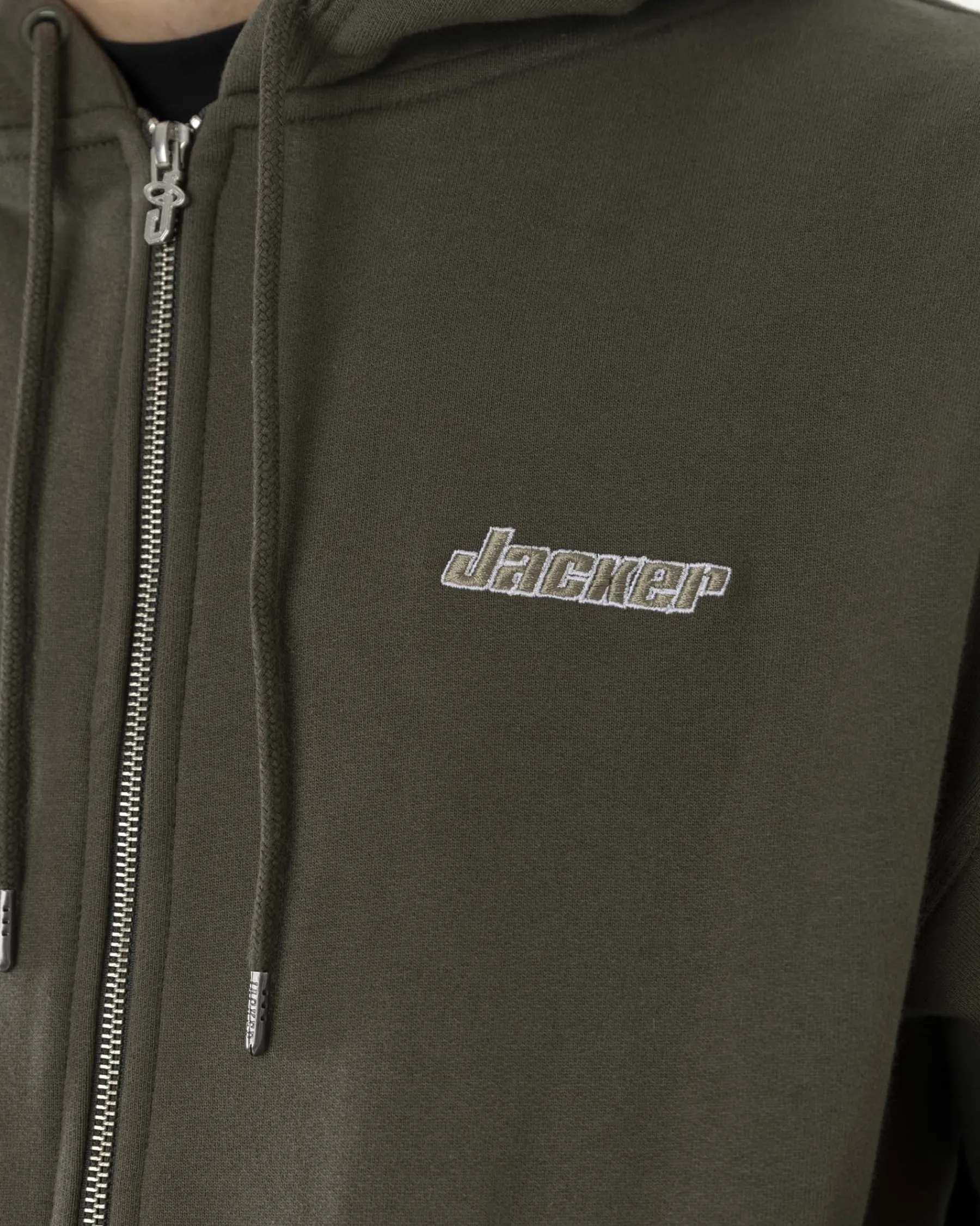 Sweats|JACKER ABSOLEM ZIPPED HOODIE - GREEN