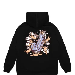 Sweats|JACKER ANGELS HOODIE - BLACK