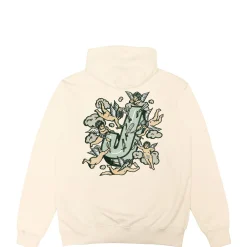 Sweats|JACKER ANGELS ZIPPED HOODIE - BEIGE