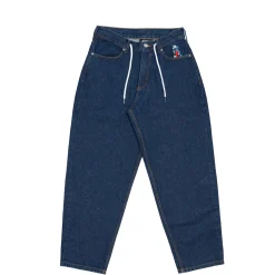 Pantalons & Shorts|Denim|JACKER BIG PHARMA DENIM BAGGY PANT RAW - BLUE
