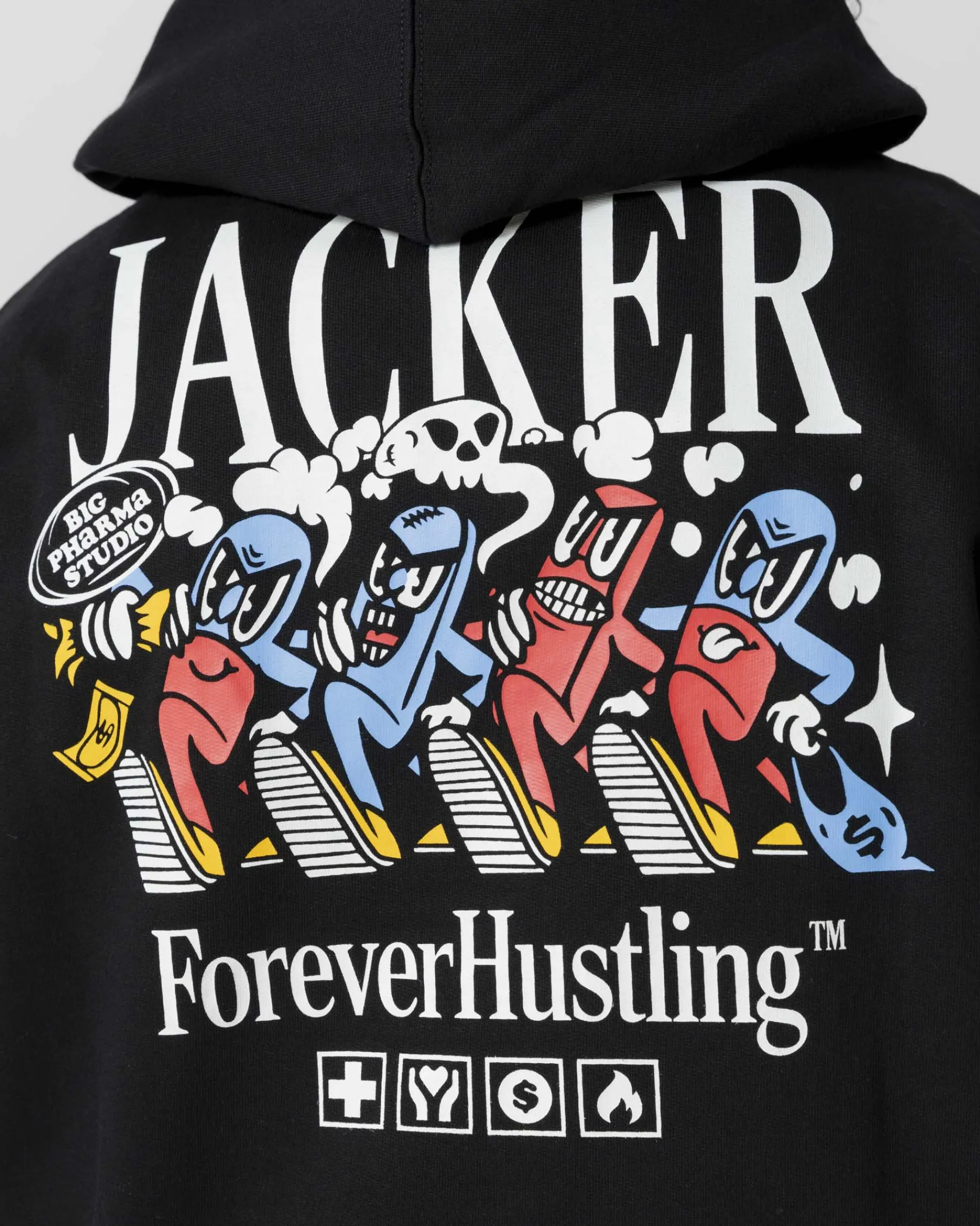 Sweats|JACKER BIG PHARMA HOODIE - BLACK