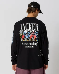 Long Sleeves|T-shirts|JACKER BIG PHARMA LONG SLEEVES - BLACK