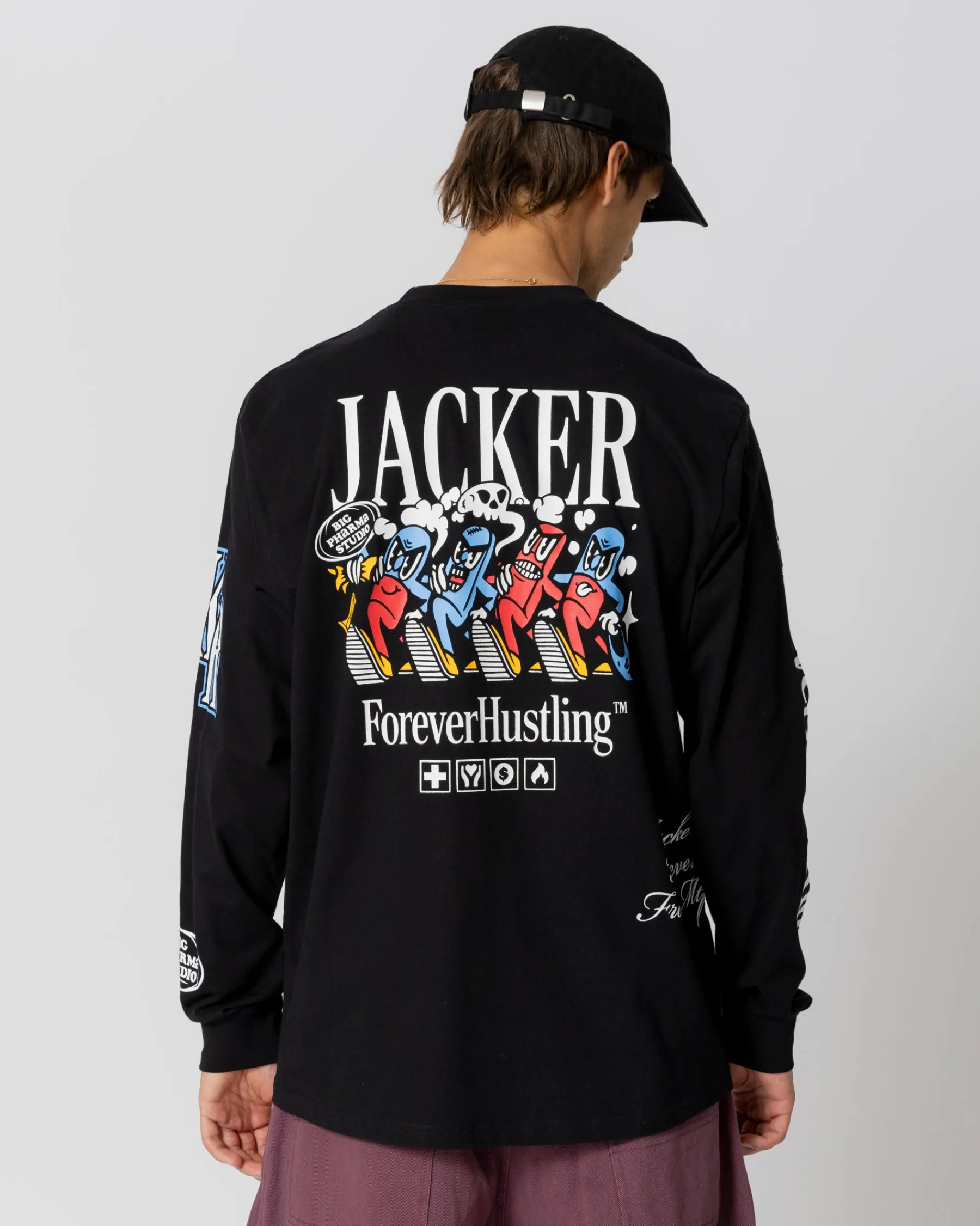 Long Sleeves|T-shirts|JACKER BIG PHARMA LONG SLEEVES - BLACK