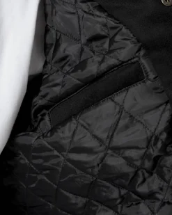 Vestes|JACKER BIG PHARMA VARSITY JACKET - BLACK