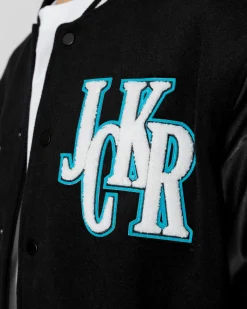 Vestes|JACKER BIG PHARMA VARSITY JACKET - BLACK