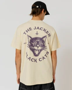 T-shirts|JACKER BLACK CATS T-SHIRT - BEIGE