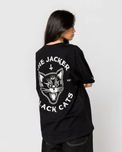 T-shirts|JACKER BLACK CATS - T-SHIRT - BLACK