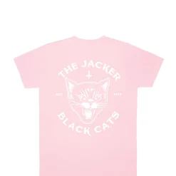 T-shirts|JACKER BLACK CATS T-SHIRT - PINK