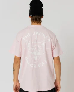 T-shirts|JACKER BLACK CATS T-SHIRT - PINK