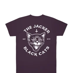 T-shirts|JACKER BLACK CATS - T-SHIRT - PURPLE