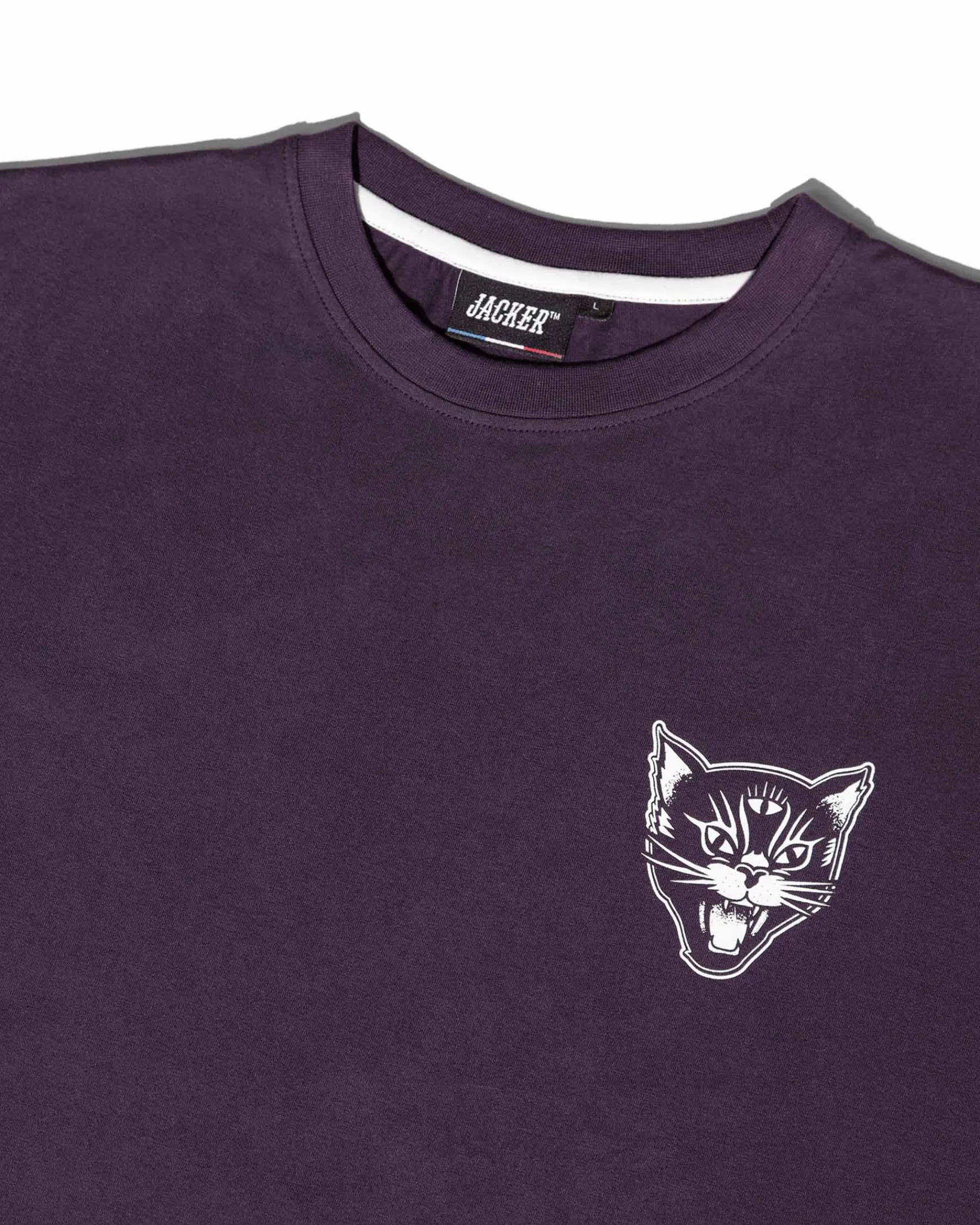 T-shirts|JACKER BLACK CATS - T-SHIRT - PURPLE