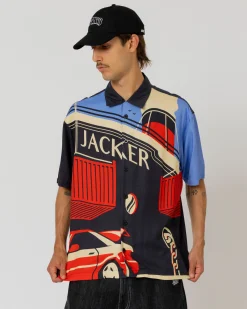 Chemises|JACKER BLACK TRADE SHIRT - AOP