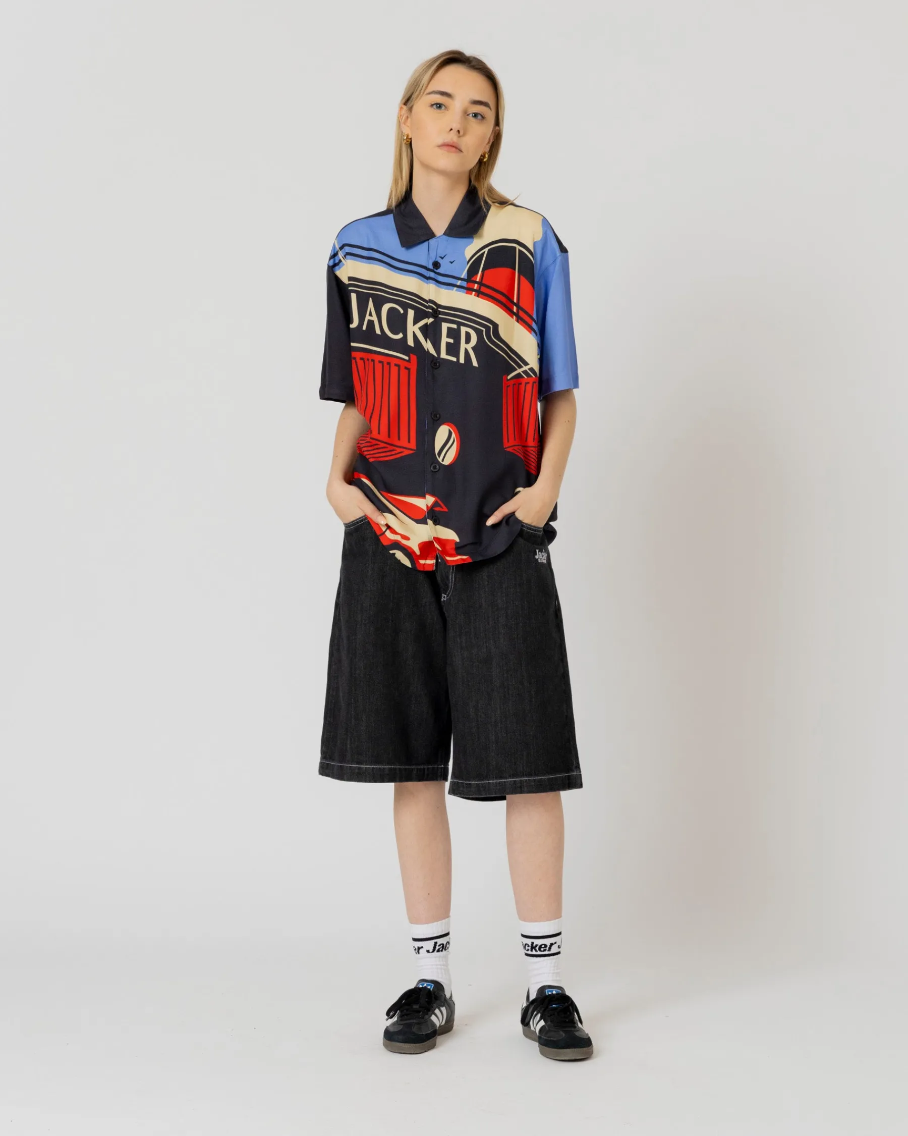 Chemises|JACKER BLACK TRADE SHIRT - AOP