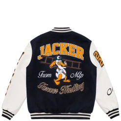 Vestes|JACKER CANARDO VARSITY JACKET - NAVY / WHITE