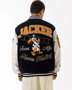 Vestes|JACKER CANARDO VARSITY JACKET - NAVY / WHITE