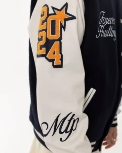 Vestes|JACKER CANARDO VARSITY JACKET - NAVY / WHITE