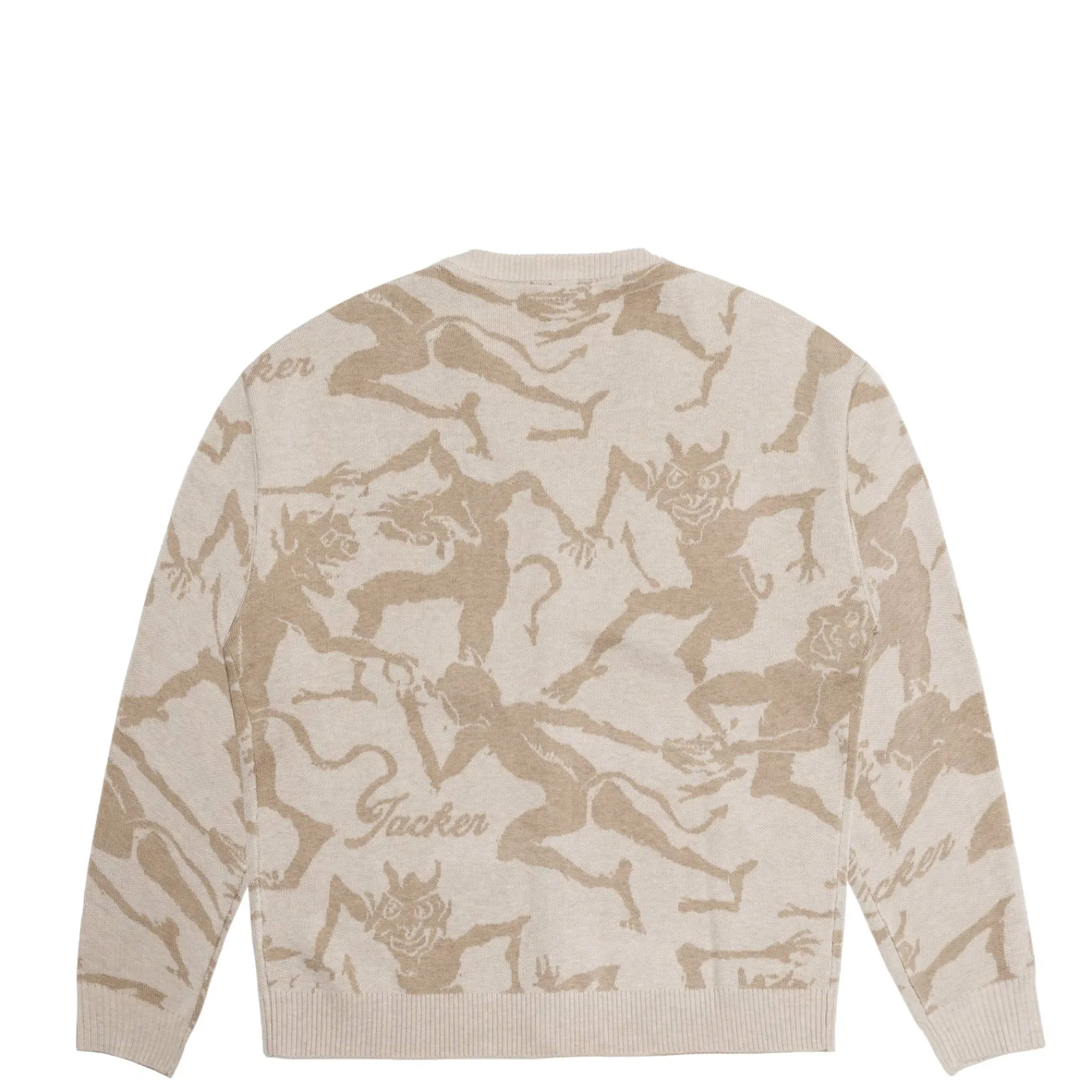 Knit|Vestes|JACKER CARDIGAN KNIT DEVILS DANCE - BEIGE