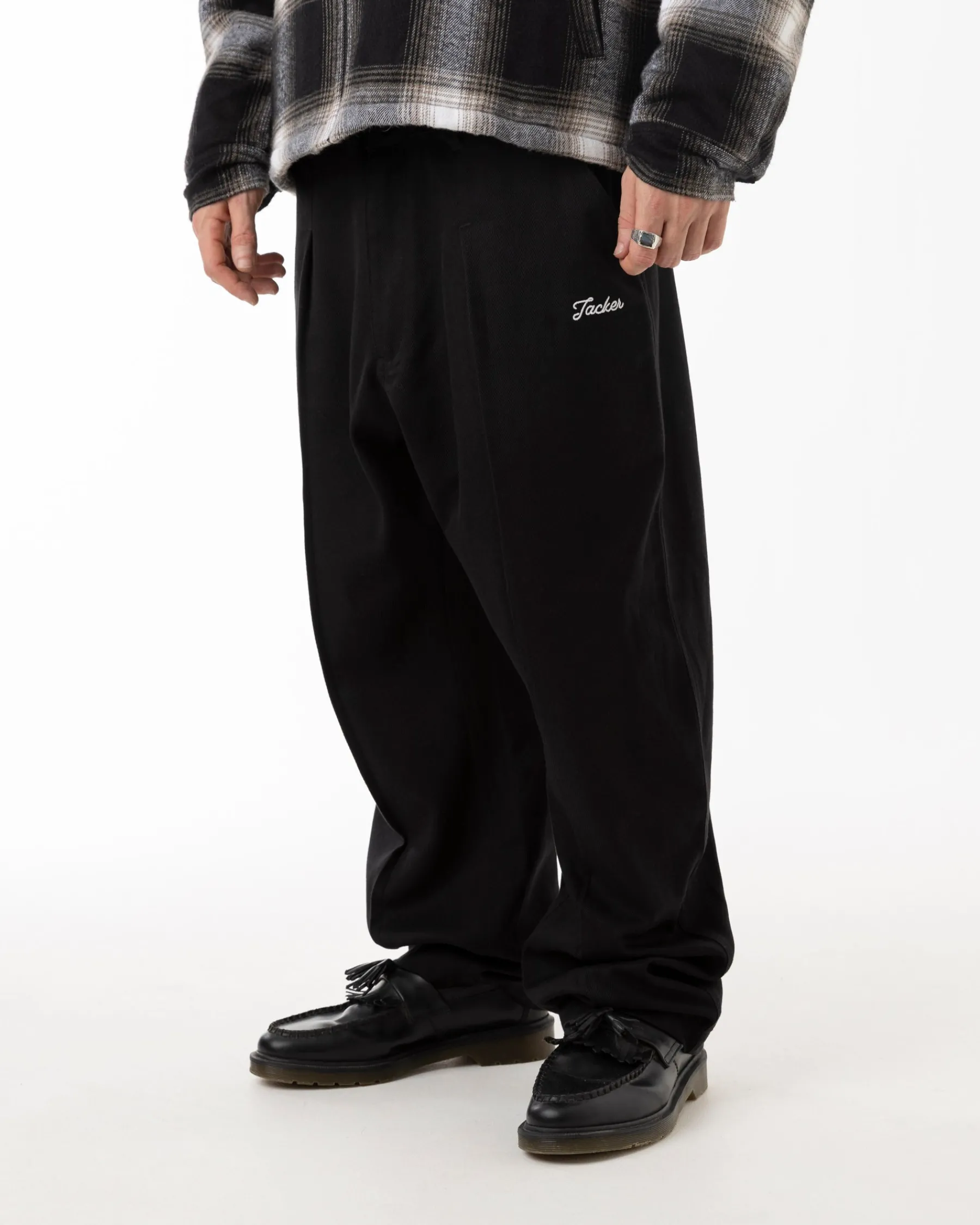 Pantalons & Shorts|JACKER CLIP BAGGY PANT - BLACK