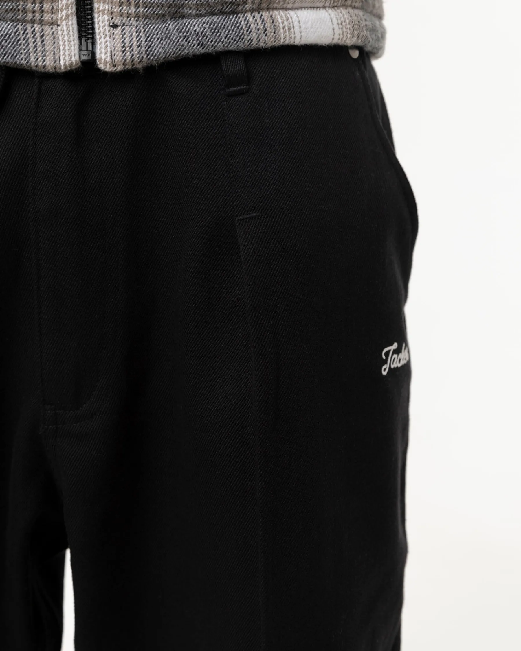 Pantalons & Shorts|JACKER CLIP BAGGY PANT - BLACK