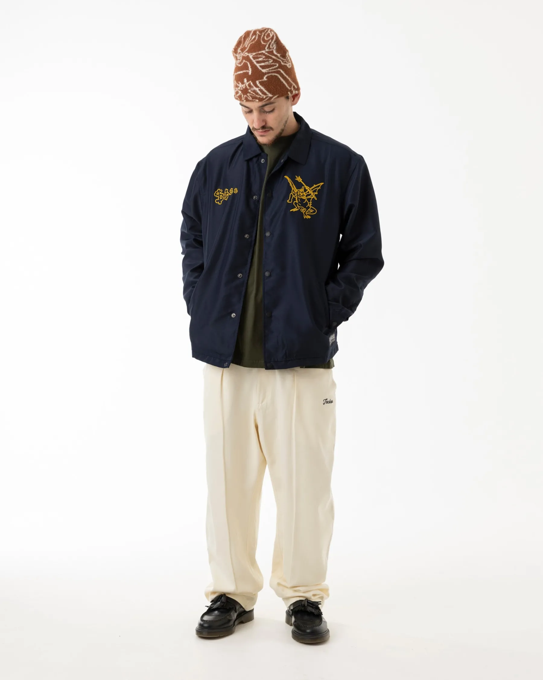Pantalons & Shorts|JACKER CLIP BAGGY PANT - WHITE