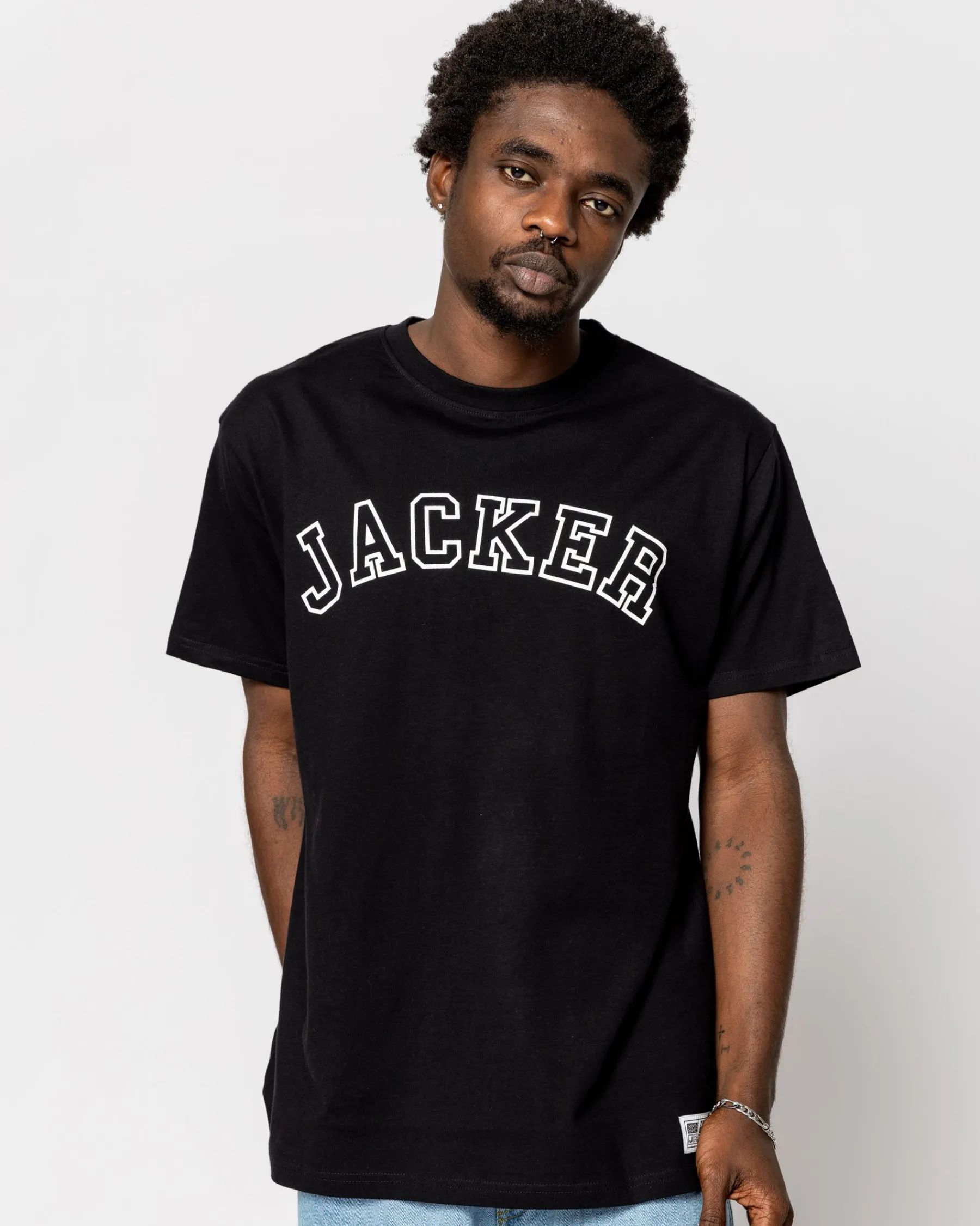 T-shirts|JACKER COLLEGE TEE - T-SHIRT - DOUBLE BLACK