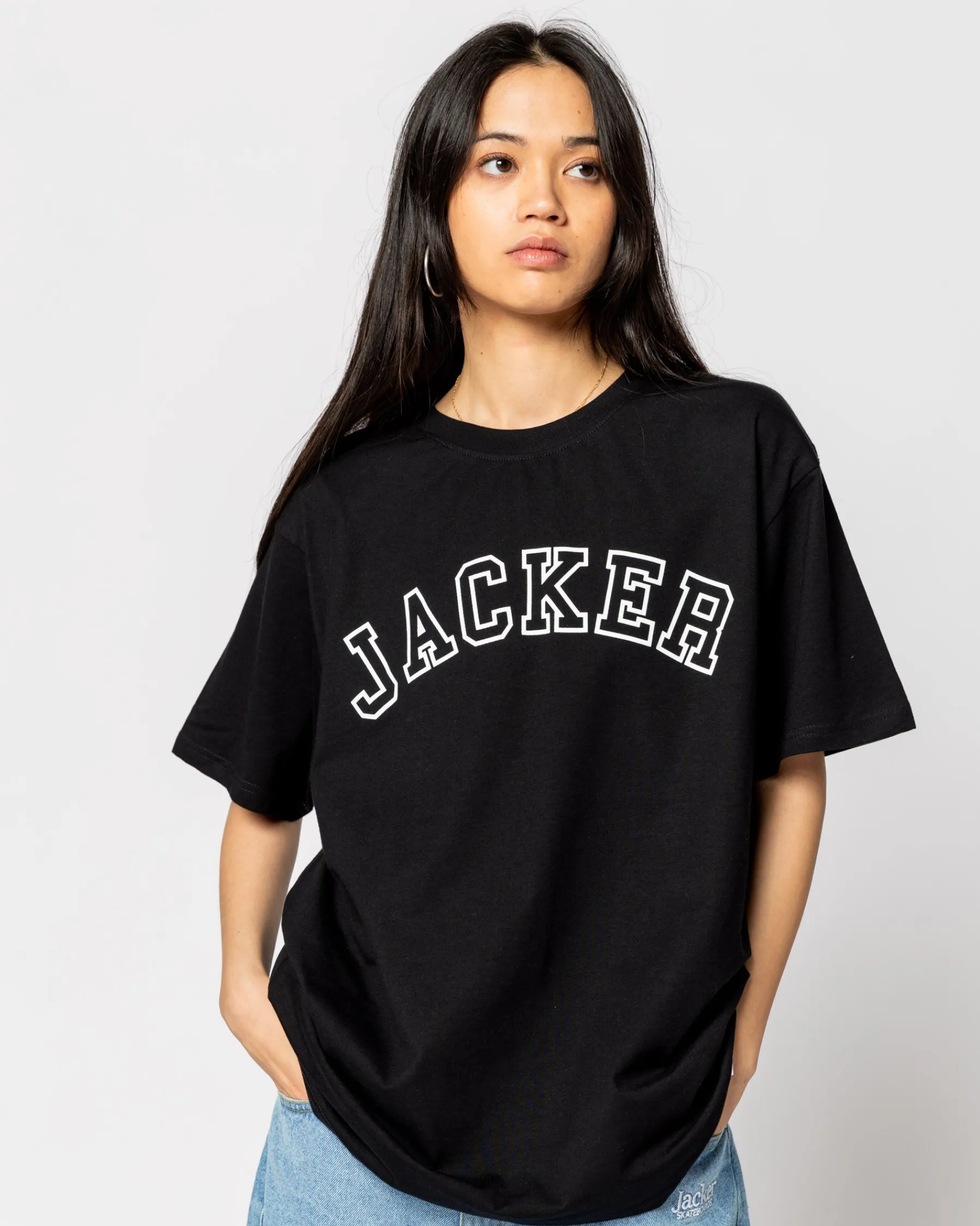 T-shirts|JACKER COLLEGE TEE - T-SHIRT - DOUBLE BLACK