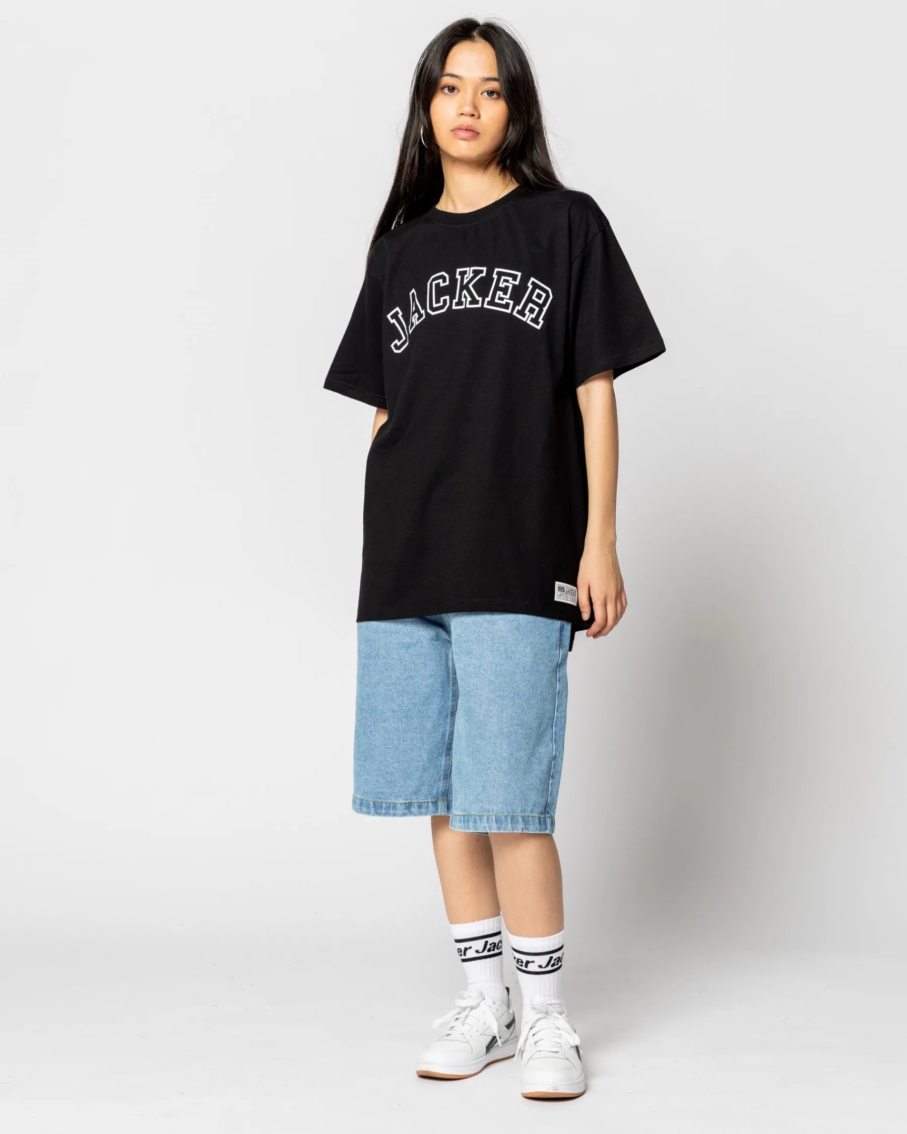 T-shirts|JACKER COLLEGE TEE - T-SHIRT - DOUBLE BLACK