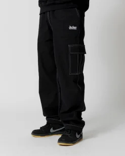 Pantalons & Shorts|JACKER CONTRAST CARGO PANT - BLACK