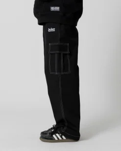 Pantalons & Shorts|JACKER CONTRAST CARGO PANT - BLACK
