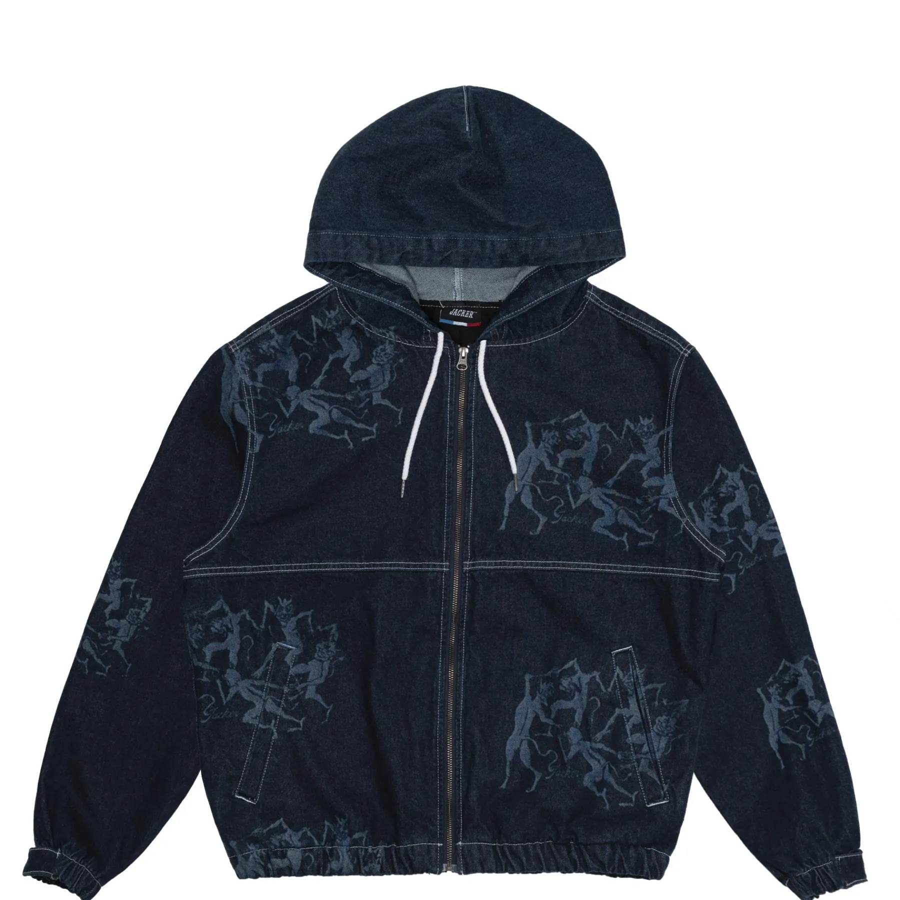 Vestes|JACKER DEVILS DANCE DENIM JACKET - AOP