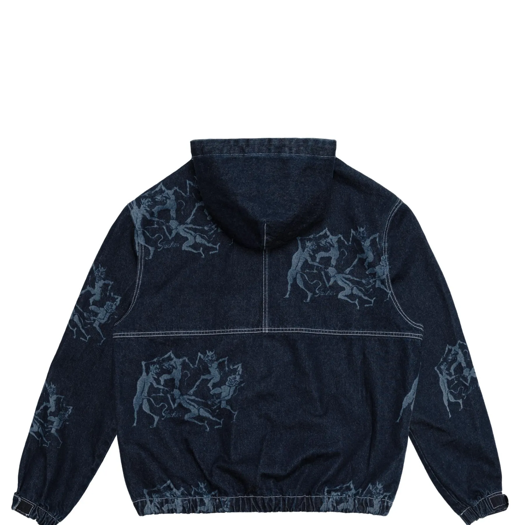 Vestes|JACKER DEVILS DANCE DENIM JACKET - AOP