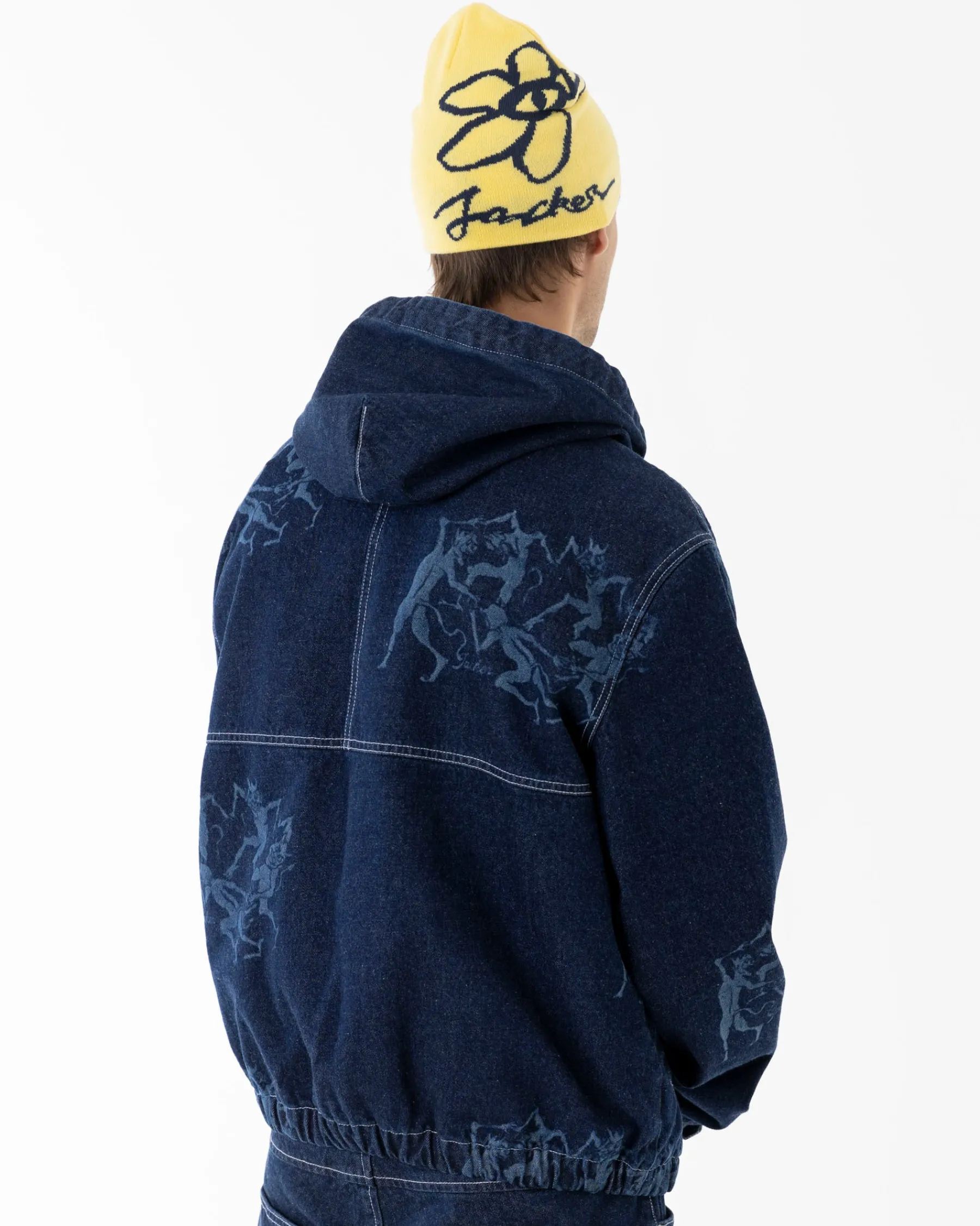 Vestes|JACKER DEVILS DANCE DENIM JACKET - AOP