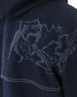 Vestes|JACKER DEVILS DANCE DENIM JACKET - AOP