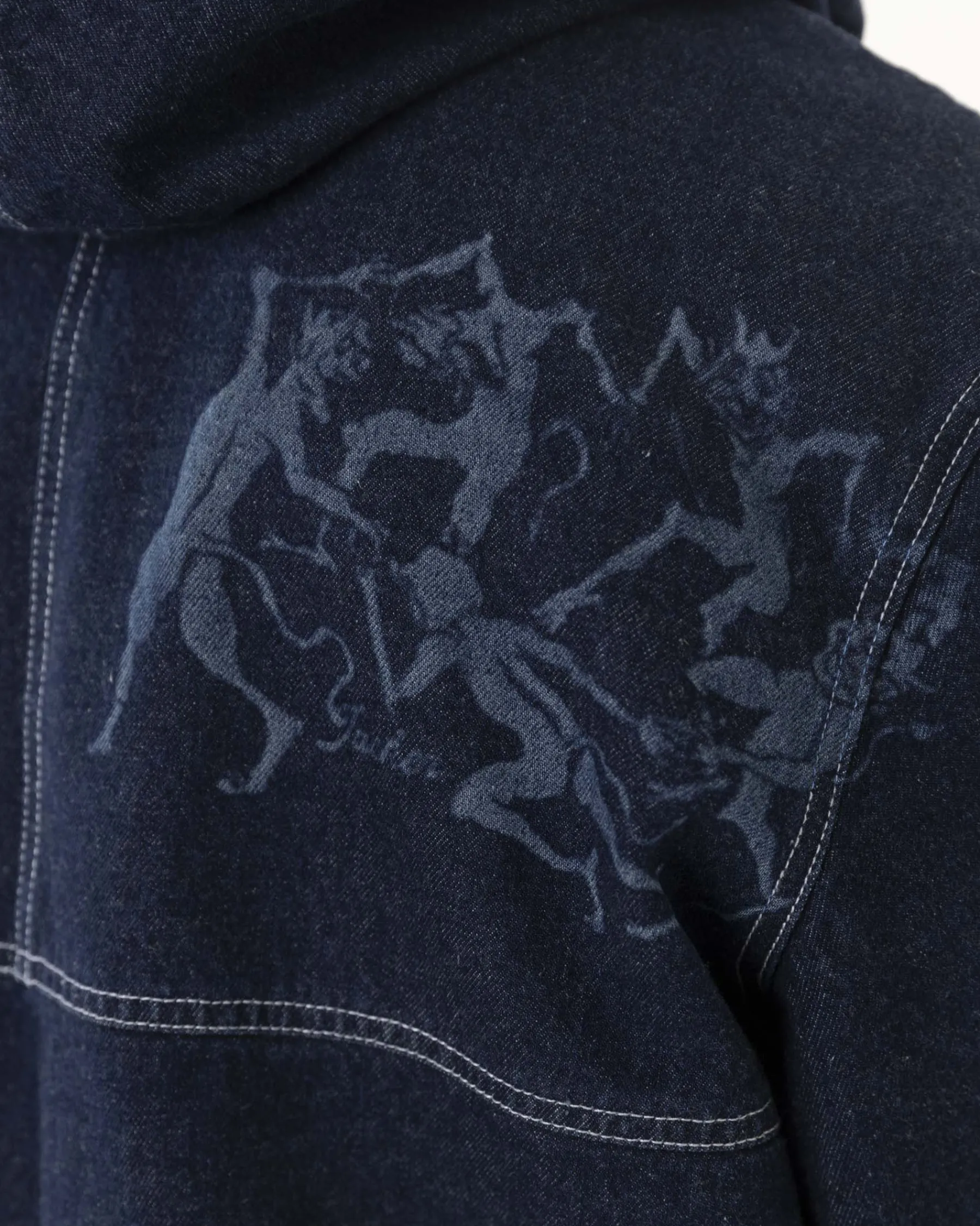 Vestes|JACKER DEVILS DANCE DENIM JACKET - AOP