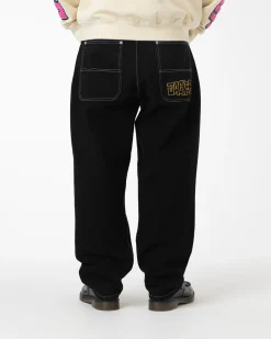 Pantalons & Shorts|JACKER DISTILLERY BAGGY DENIM PANT - BLACK