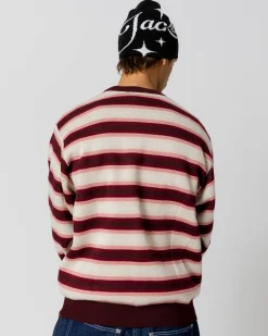 Knit|Sweats|JACKER EURO STRIPE KNIT CREWNECK - MULTI