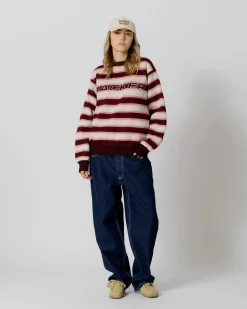 Knit|Sweats|JACKER EURO STRIPE KNIT CREWNECK - MULTI