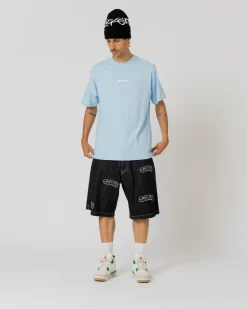 T-shirts|JACKER FIGHT FLOWER T-SHIRT - BLUE