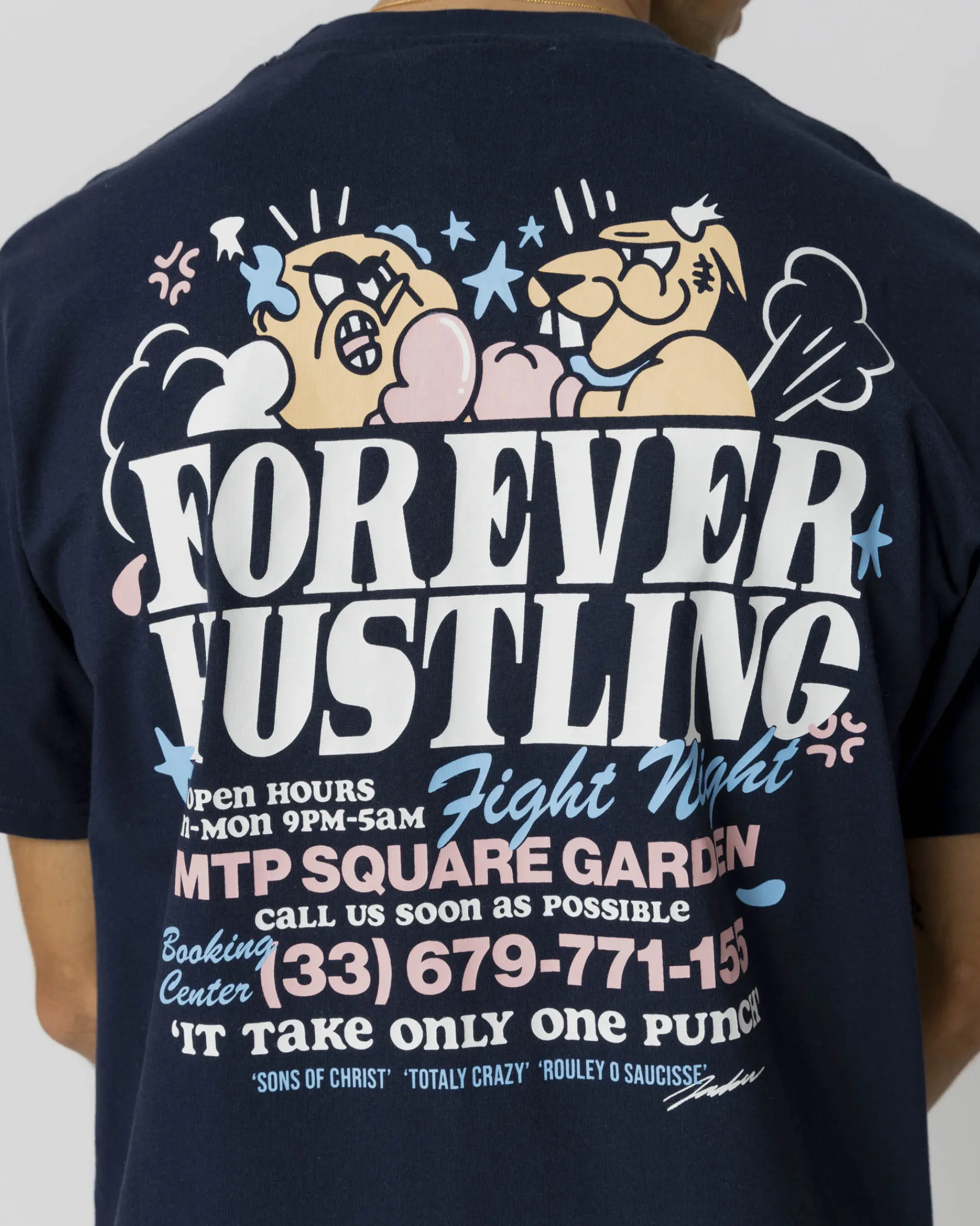 T-shirts|JACKER FIGHT T-SHIRT - NAVY