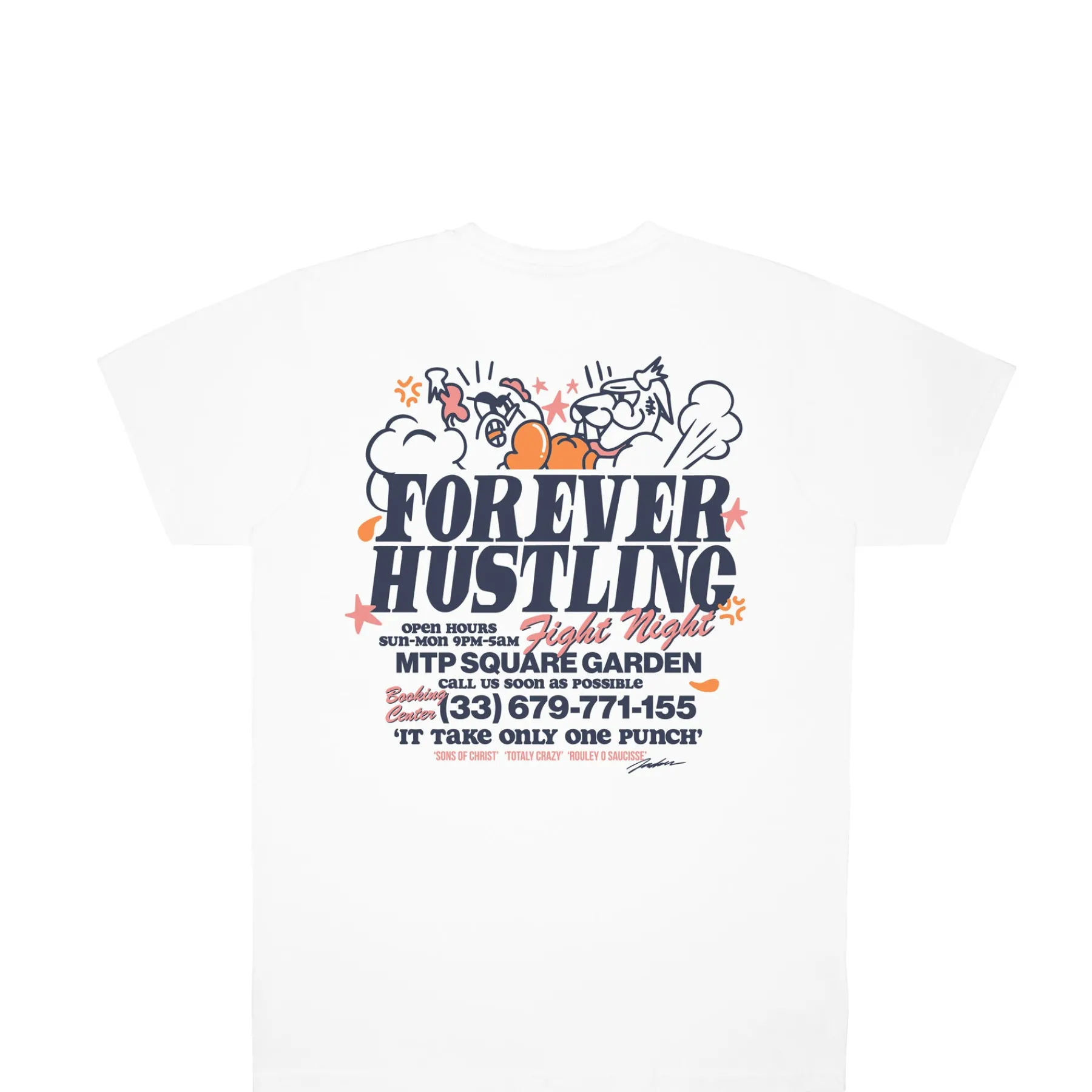 T-shirts|JACKER FIGHT T-SHIRT - WHITE