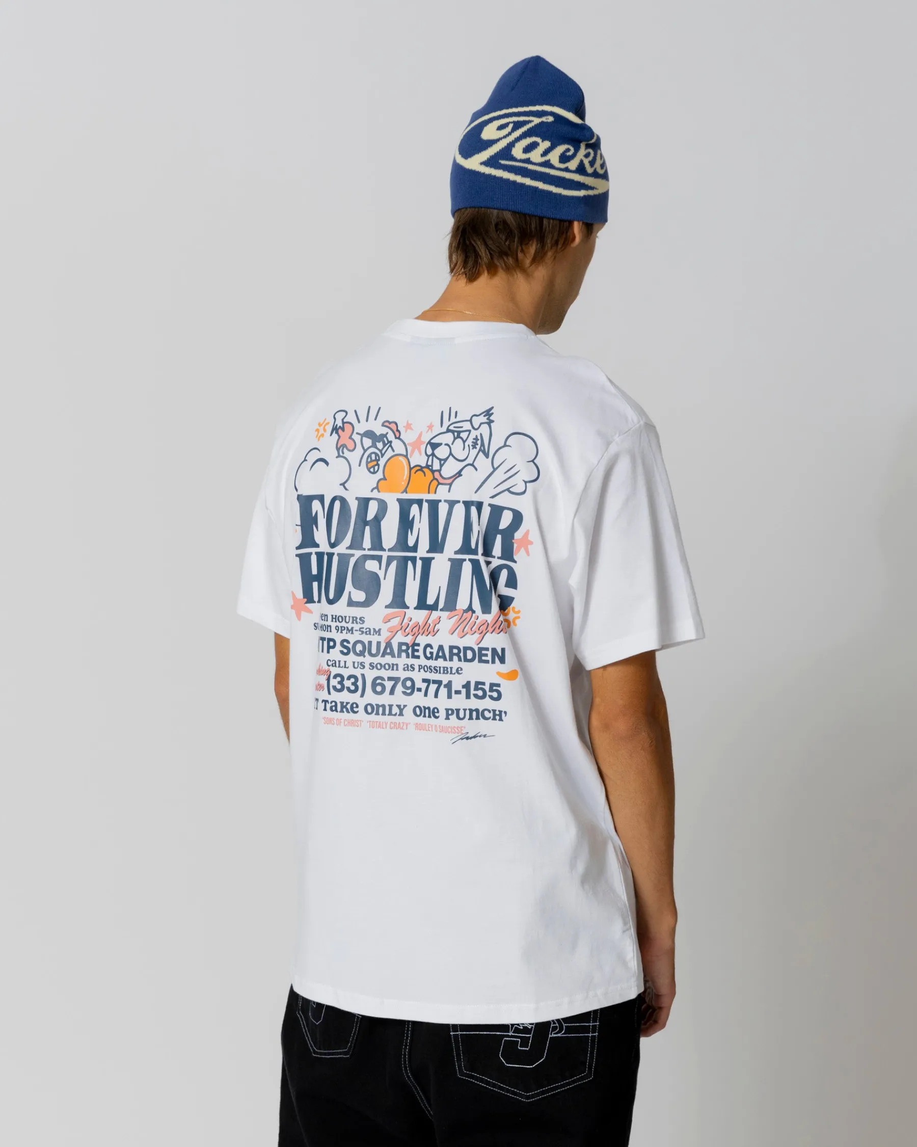 T-shirts|JACKER FIGHT T-SHIRT - WHITE