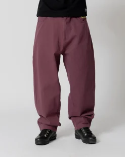Pantalons & Shorts|JACKER FLOP TWILL EXTRA BAGGY PANT - PURPLE
