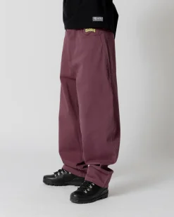 Pantalons & Shorts|JACKER FLOP TWILL EXTRA BAGGY PANT - PURPLE